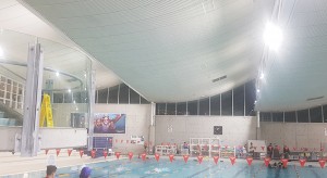 Lane Cove Aquatic Leisure Centre following an LED lighting upgrade with Shine On