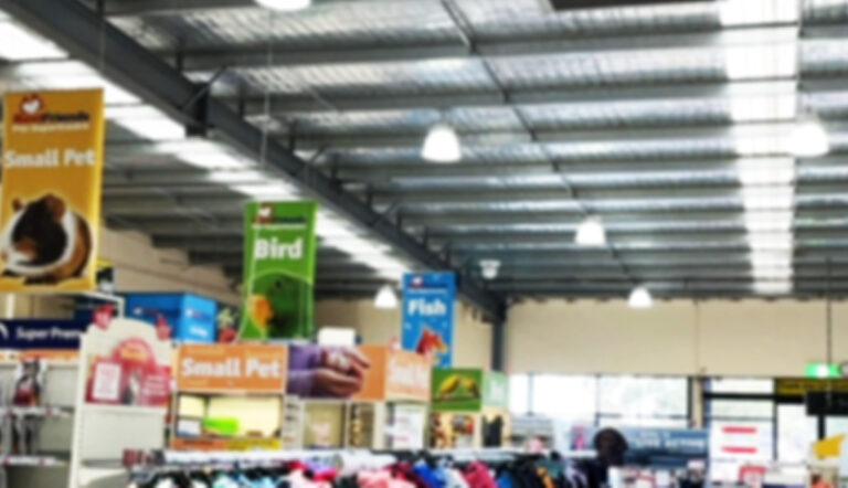 LED lighting upgrade for retail energy efficiency and saving retail operations costs
